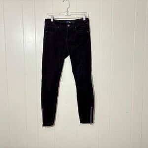 Ralph Lauren Rugby Corduroy Pants Zipper Ankle Flat Front Womens Purple Size 4